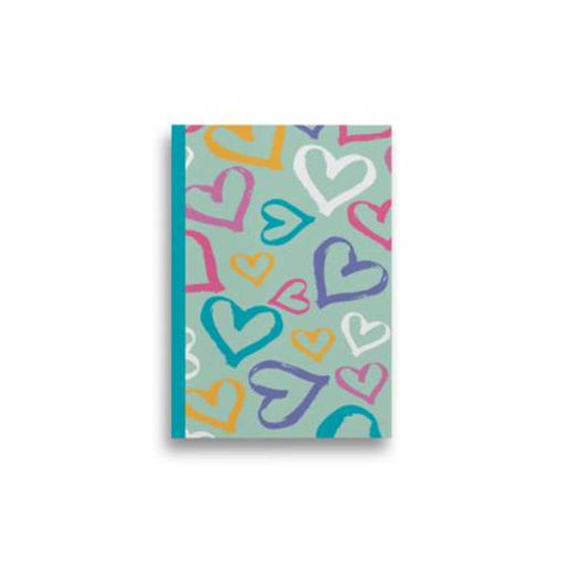Picture of JOLIPAD A5 PAINTED HEARTS NOTEPAD